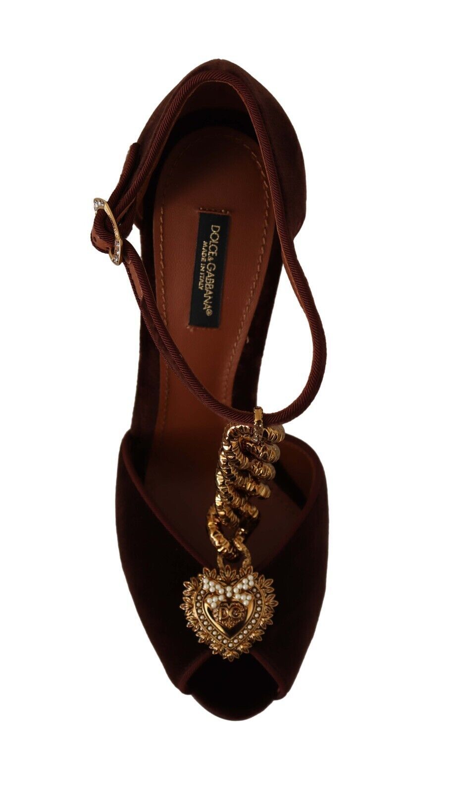 Maroon Devotion T-Chain Heels Sandals