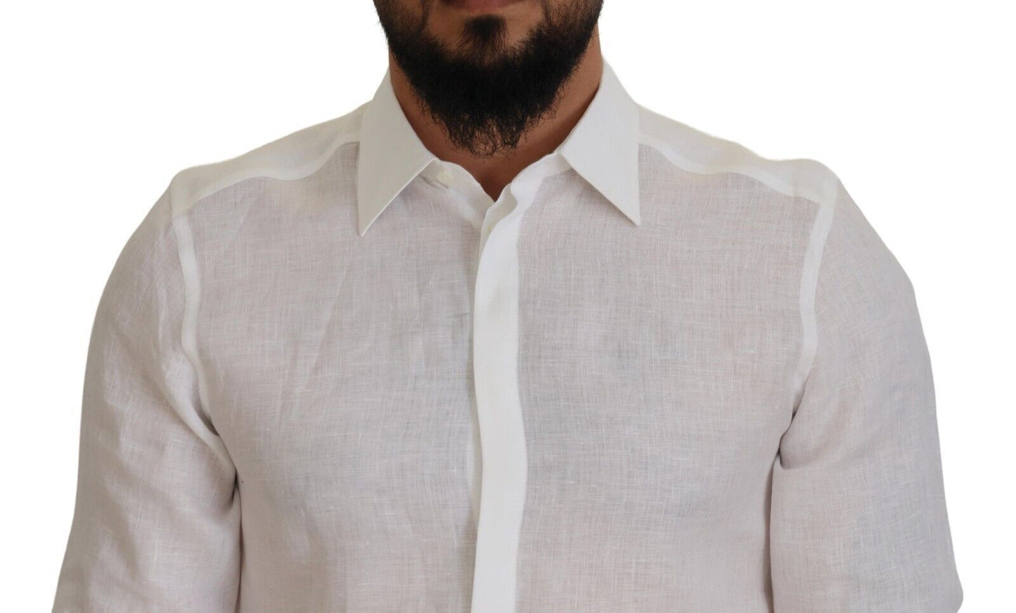 Elegant White Martini Dress Shirt