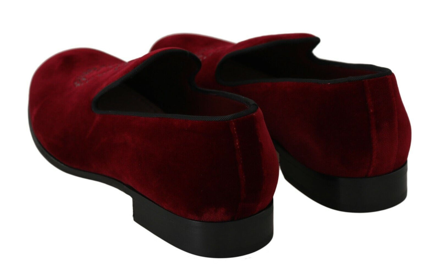 Elegant Bordeaux Velvet Loafers