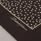 Brown Polka Dot Square Handkerchief Scarf