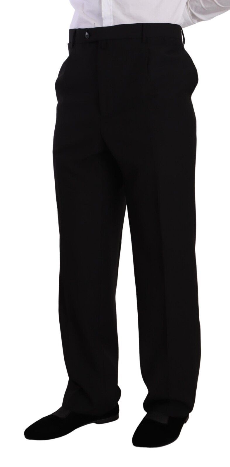 Elegant Black Two-Piece Suit with Deconstructed Blazer