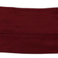 Elegant Maroon Silk Pleated Face Mask