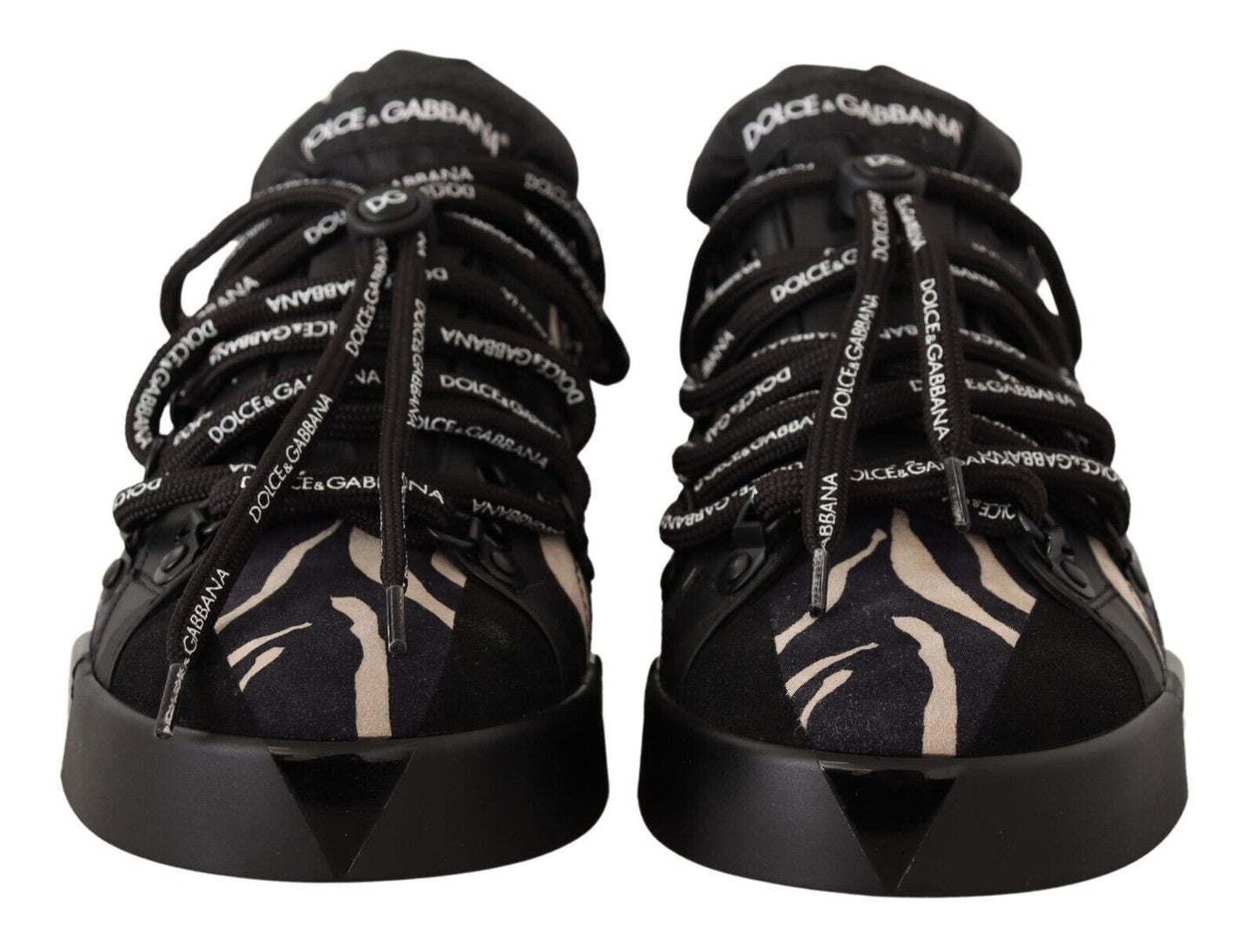 Zebra Suede Low Top Sneakers