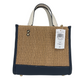 (CA291) Dempsey Straw Natural Multi Tote 22 Crossbody Handbag Purse Bag