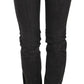 Elegant Low Waist Skinny Black Pants