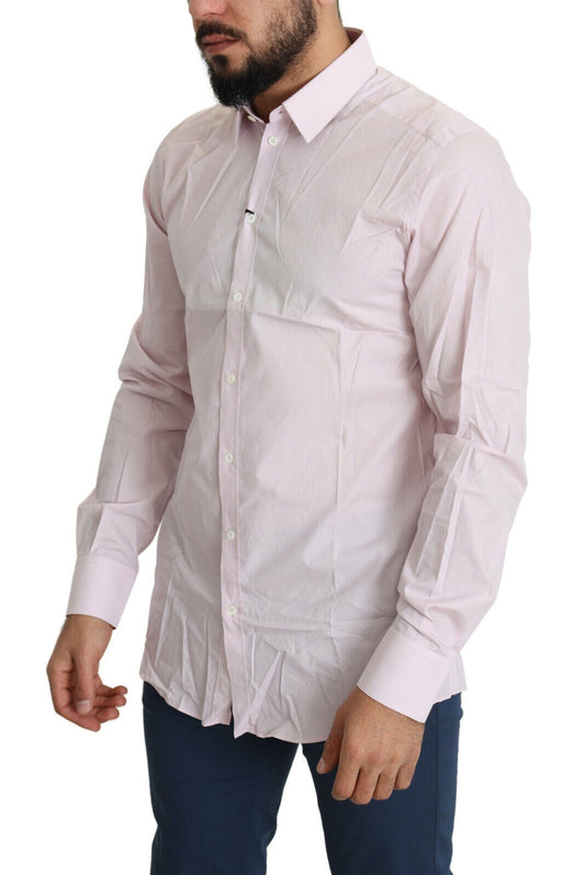 Light Pink Cotton Formal GOLD Dress Shirt