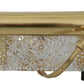 Elegant Gold Crystal Embellished Box Bag