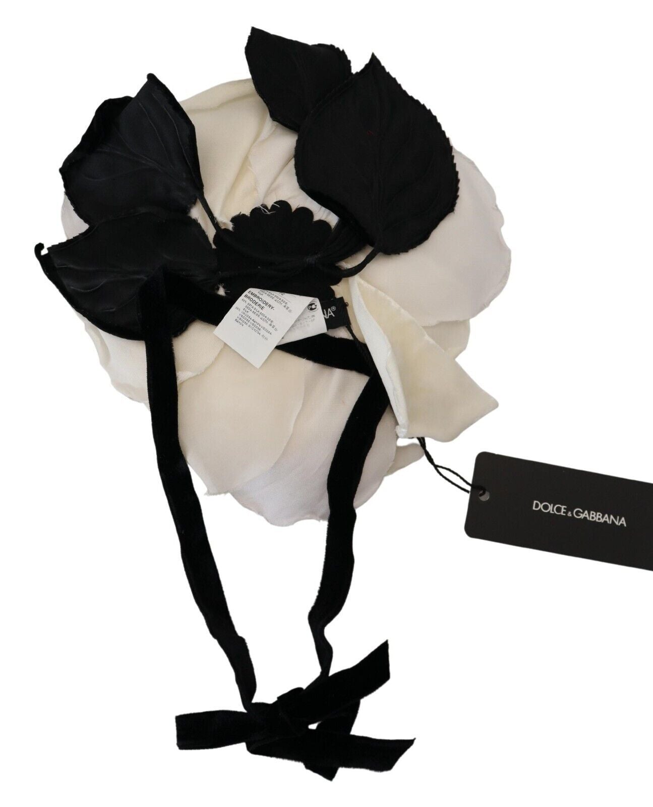 Elegant White Silk Floral Hat