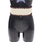 Chic Corset Waist Belt in Beige & Brown
