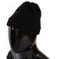 Elegant Black Wool Blend Beanie