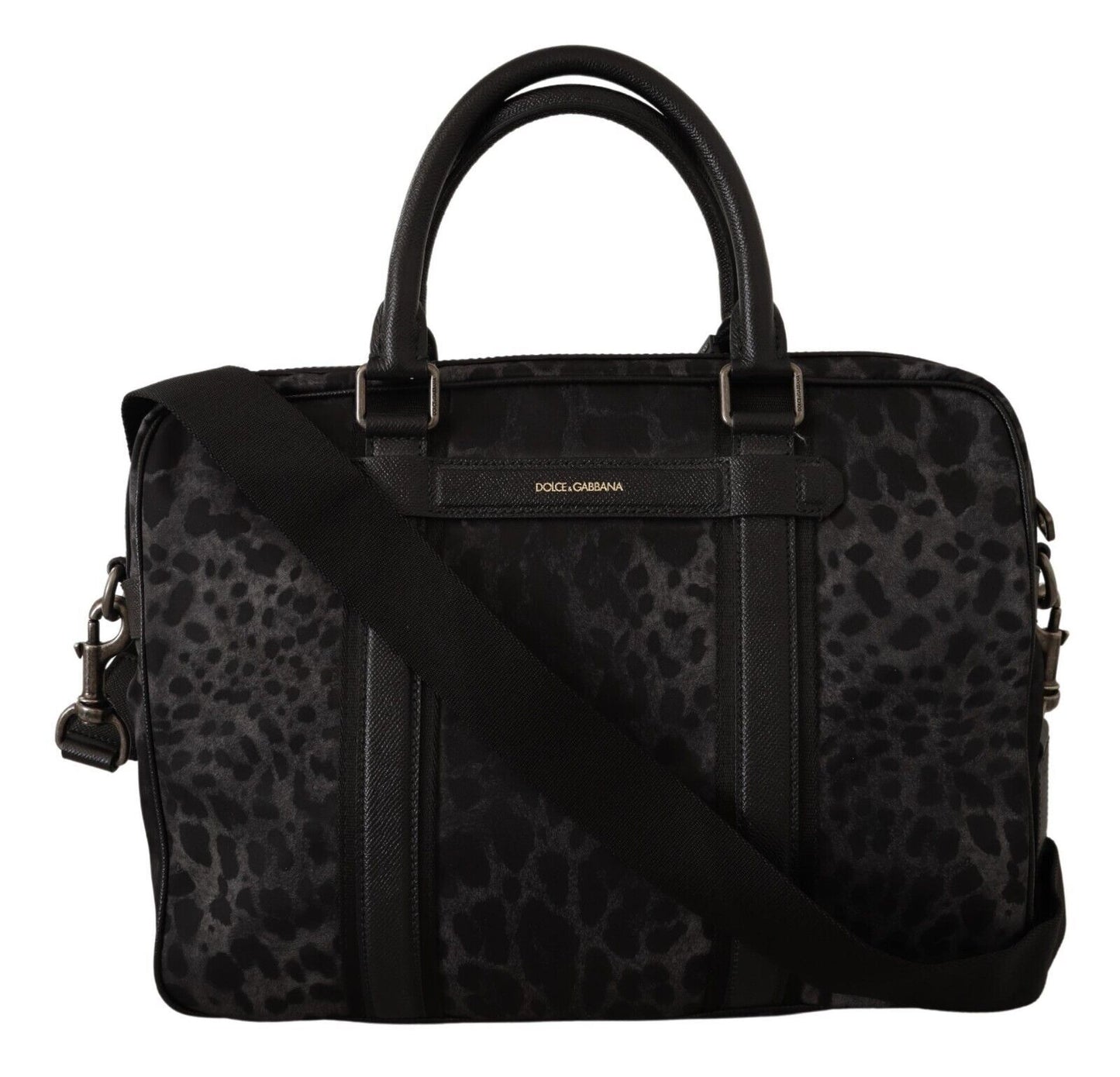 Sleek Leopard Messenger Laptop Bag