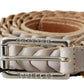 Elegant Twisted Leather Waist Belt