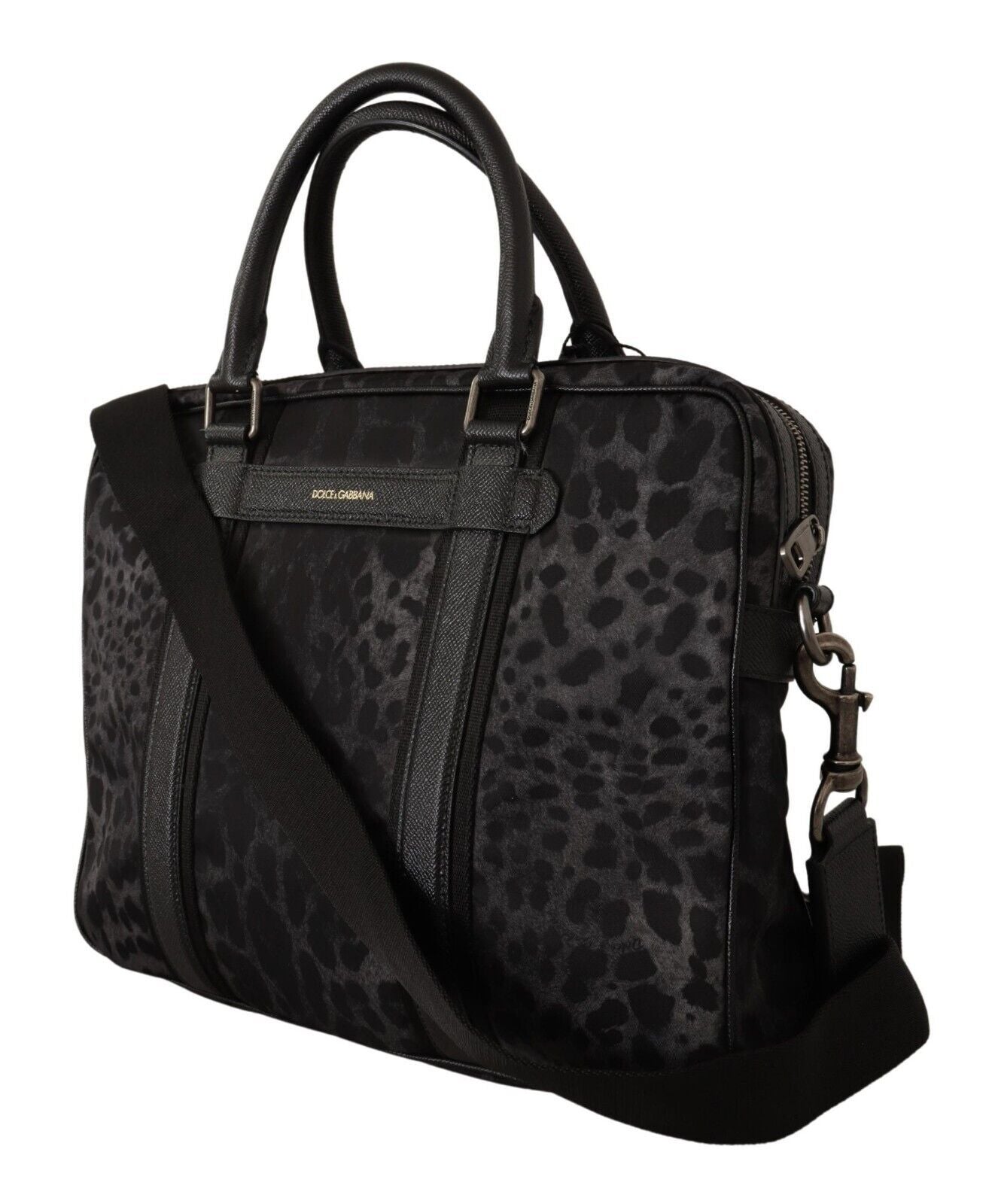 Sleek Leopard Messenger Laptop Bag