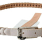 Elegant Twisted Leather Waist Belt