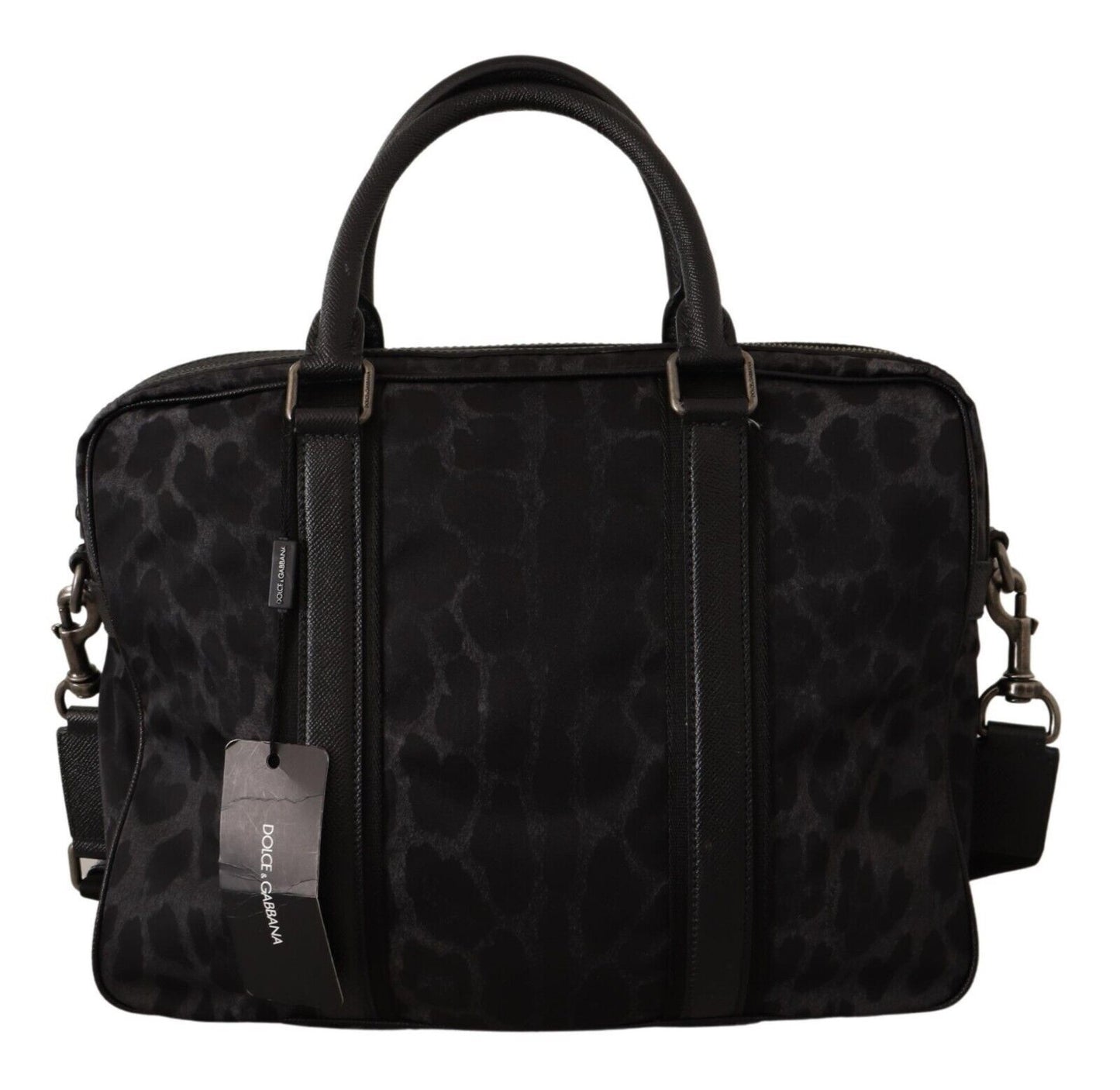 Sleek Leopard Messenger Laptop Bag