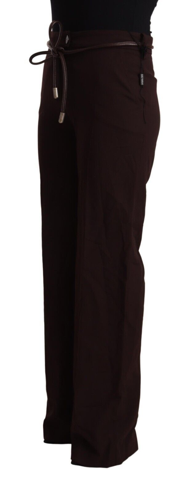 Black High Waist Straight Formal Pants