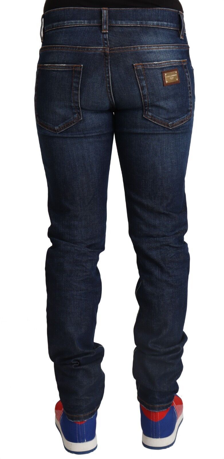 Elegant Slim Fit Italian Denim Jeans