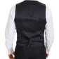 Elegant Black Martini Suit Jacket & Vest Ensemble