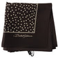 Brown Polka Dot Square Handkerchief Scarf
