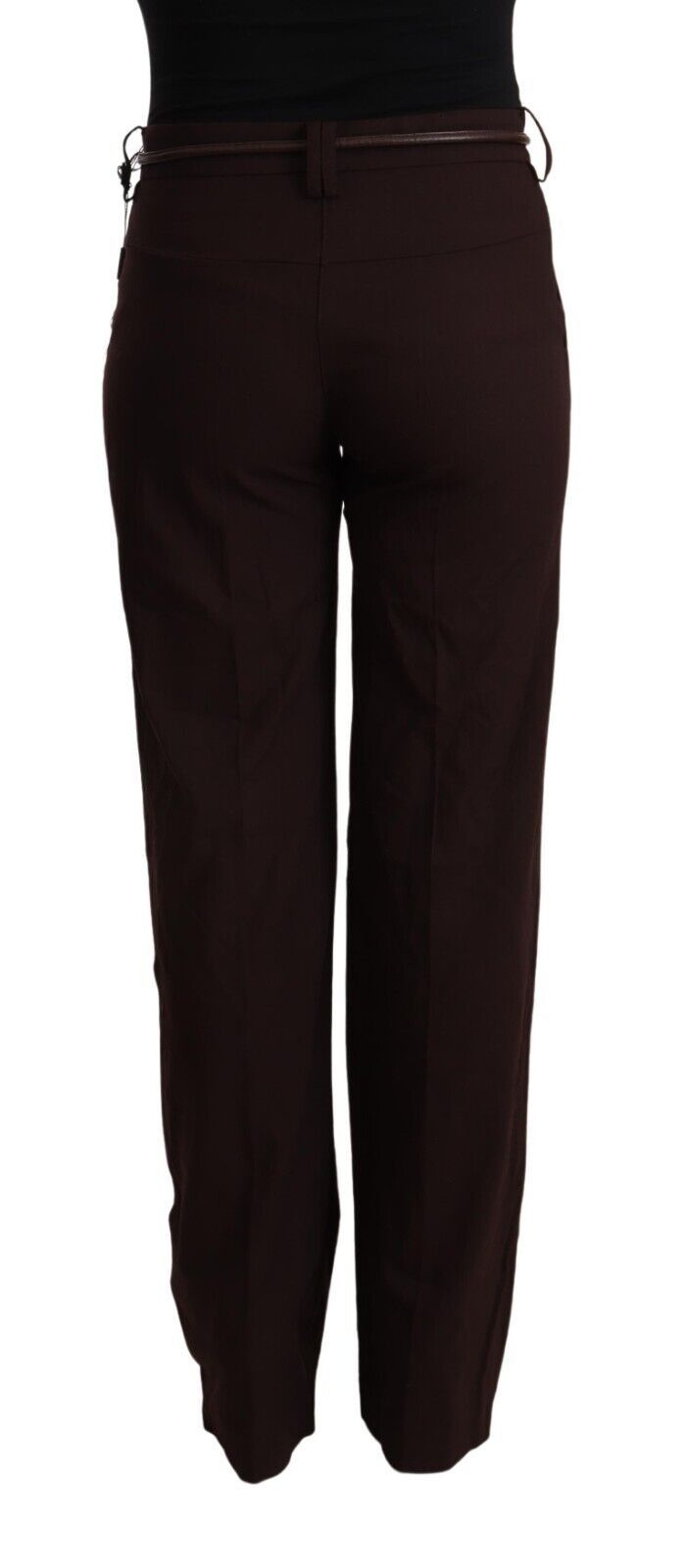 Black High Waist Straight Formal Pants