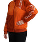 Orange Long Sleeves Full Zip Jacket