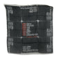 Dark Gray Wool Foulard Branded Scarf