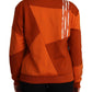Orange Long Sleeves Full Zip Jacket