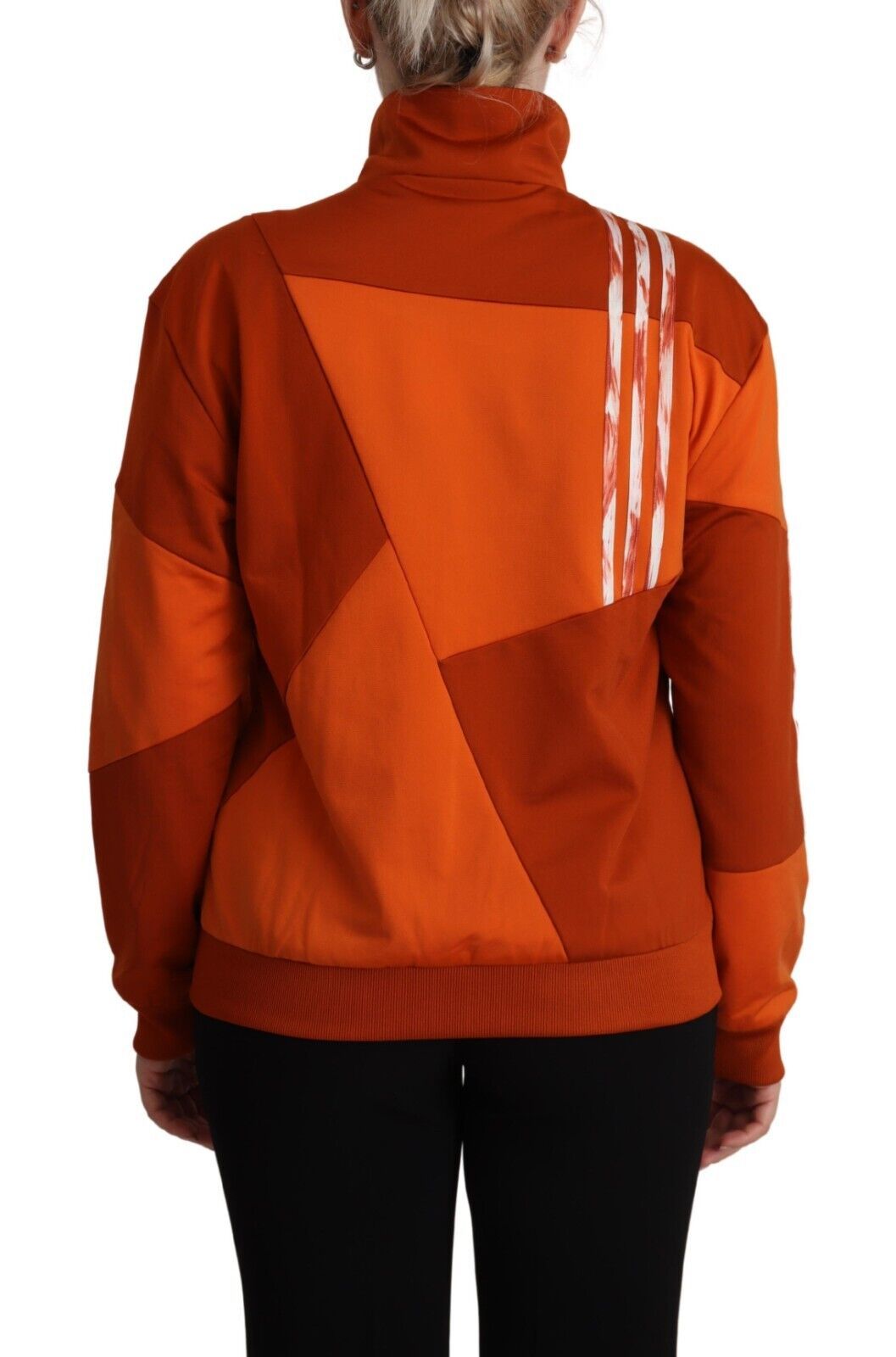 Orange Long Sleeves Full Zip Jacket