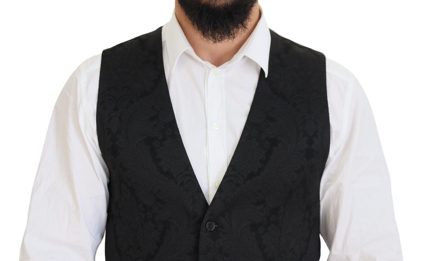 Elegant Black Martini Suit Jacket & Vest Ensemble