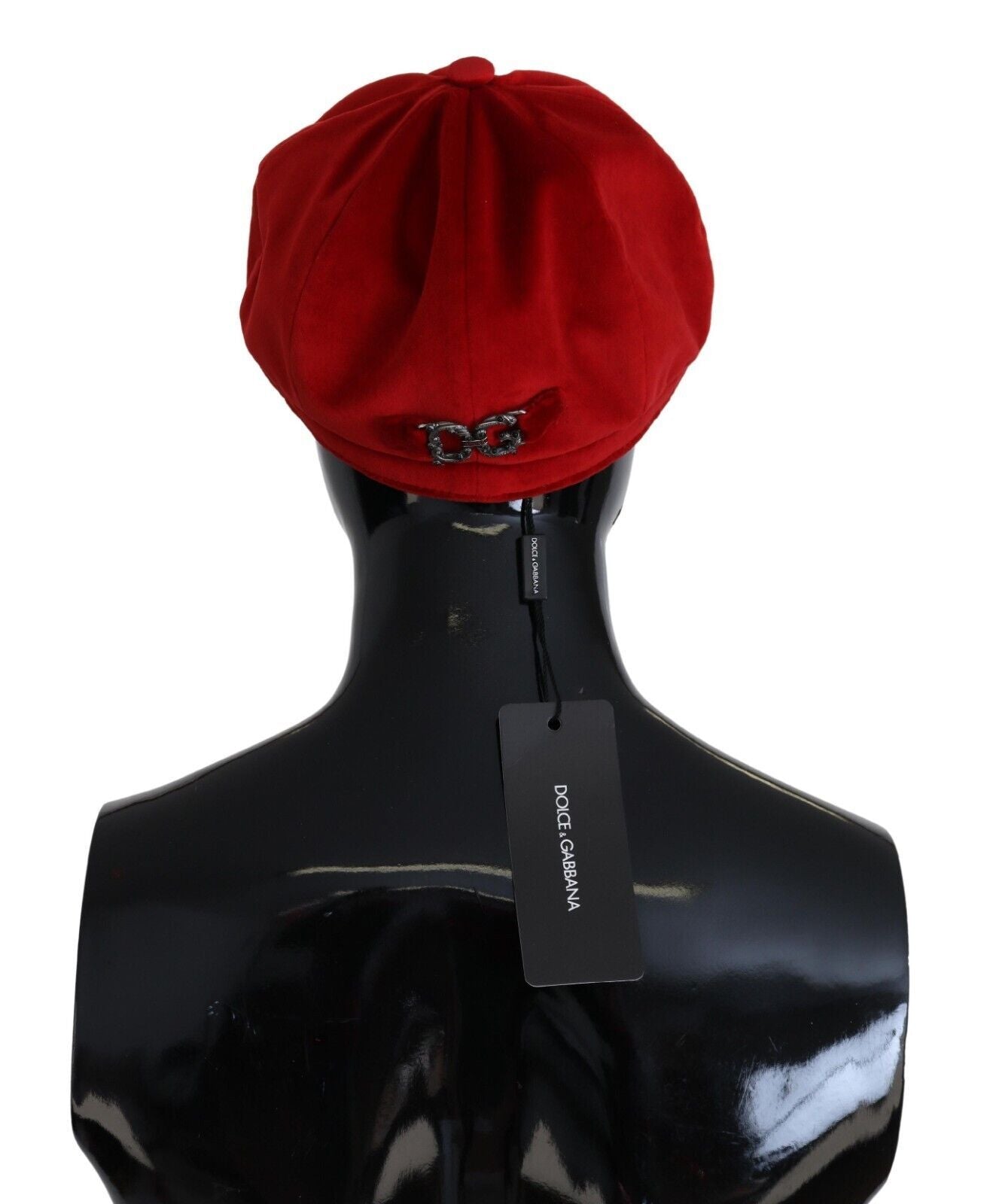 Elegant Red Cabbie Hat