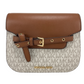 Emilia Small Vanilla Signature PVC Saddle Crossbody Handbag Purse