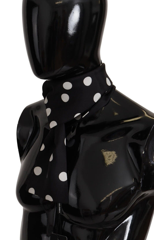 Elegant Polka Dotted Silk Men's Scarf