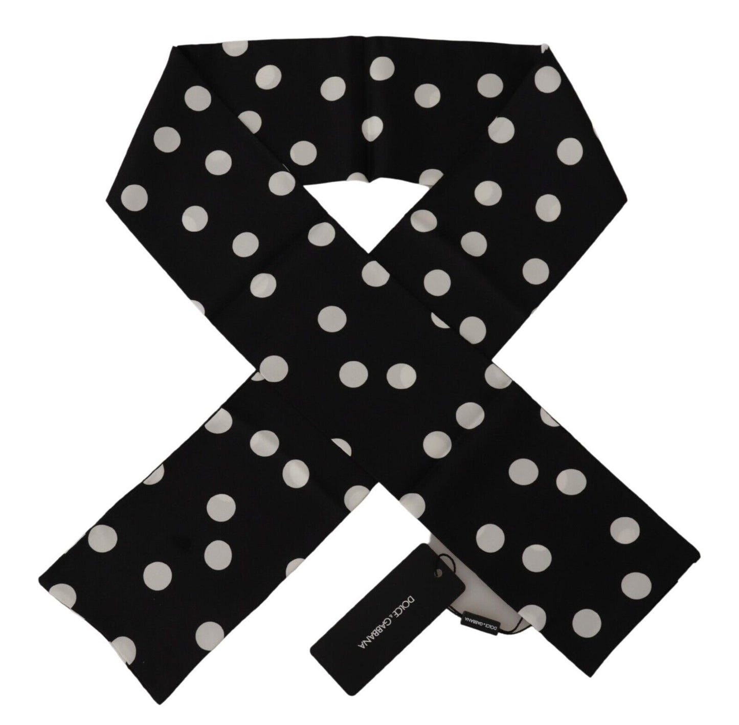 Elegant Polka Dotted Silk Men's Scarf