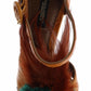 Multicolor Crystal Ankle Strap Platform Sandals