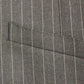 Gray Striped Wool Logo Vest Gilet Weste