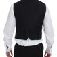 Gray Wool Blend Logo Vest Gilet Weste