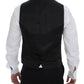 Gray Wool Formal Dress Vest Gilet Weste