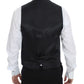 Blue Wool Formal Dress Vest Gilet Jacket