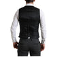 Gray Wool Long 3 Piece Two Button Suit