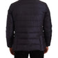 Blue Silk Goat Coat Blouson Winter Jacket