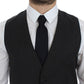Gray Wool Formal Dress Vest Gilet Weste