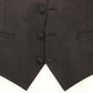 Gray Wool Stretch Dress Vest Jacket Blazer