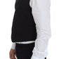 Black Flax Cotton Dress Vest Blazer