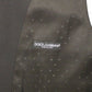 Black Wool Silk Stretch Dress Vest Blazer