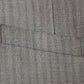 Gray Striped Wool Single Breasted Vest
