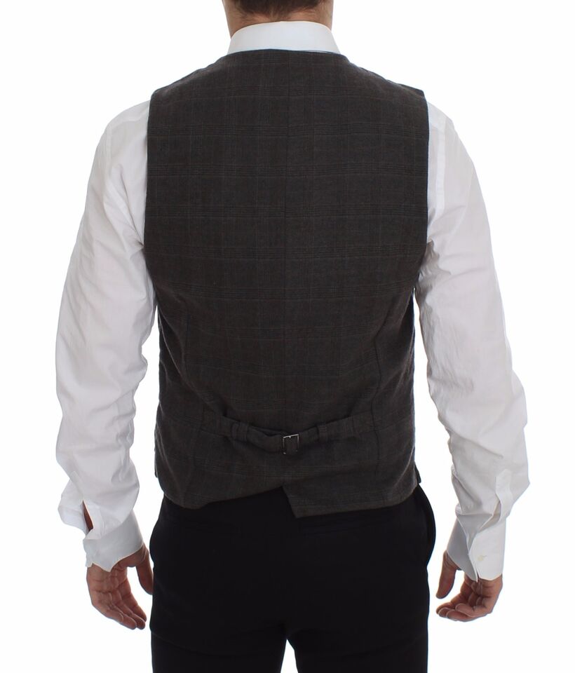 Green Corduroys Single Breasted Vest