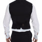 Black Flax Cotton Dress Vest Blazer