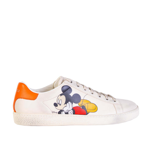 Chic Gucci ACE Mickey Mouse Print Sneakers