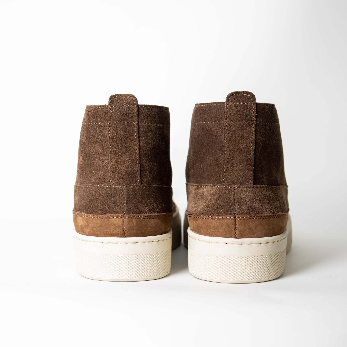 Elegant Suede Leather Sneakers in Brown