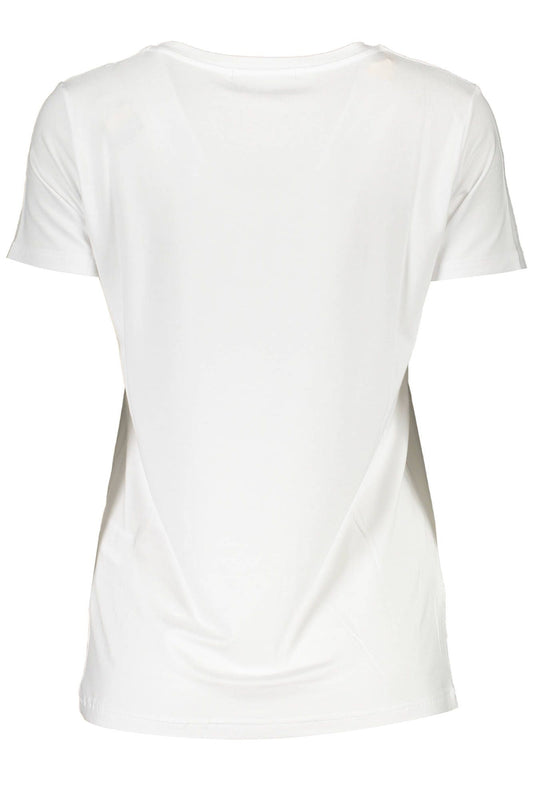 Glitter Logo Tee with Wide Neckline